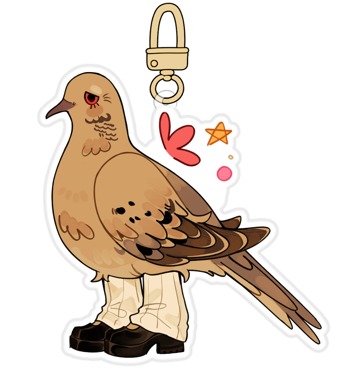 birds in boots charms