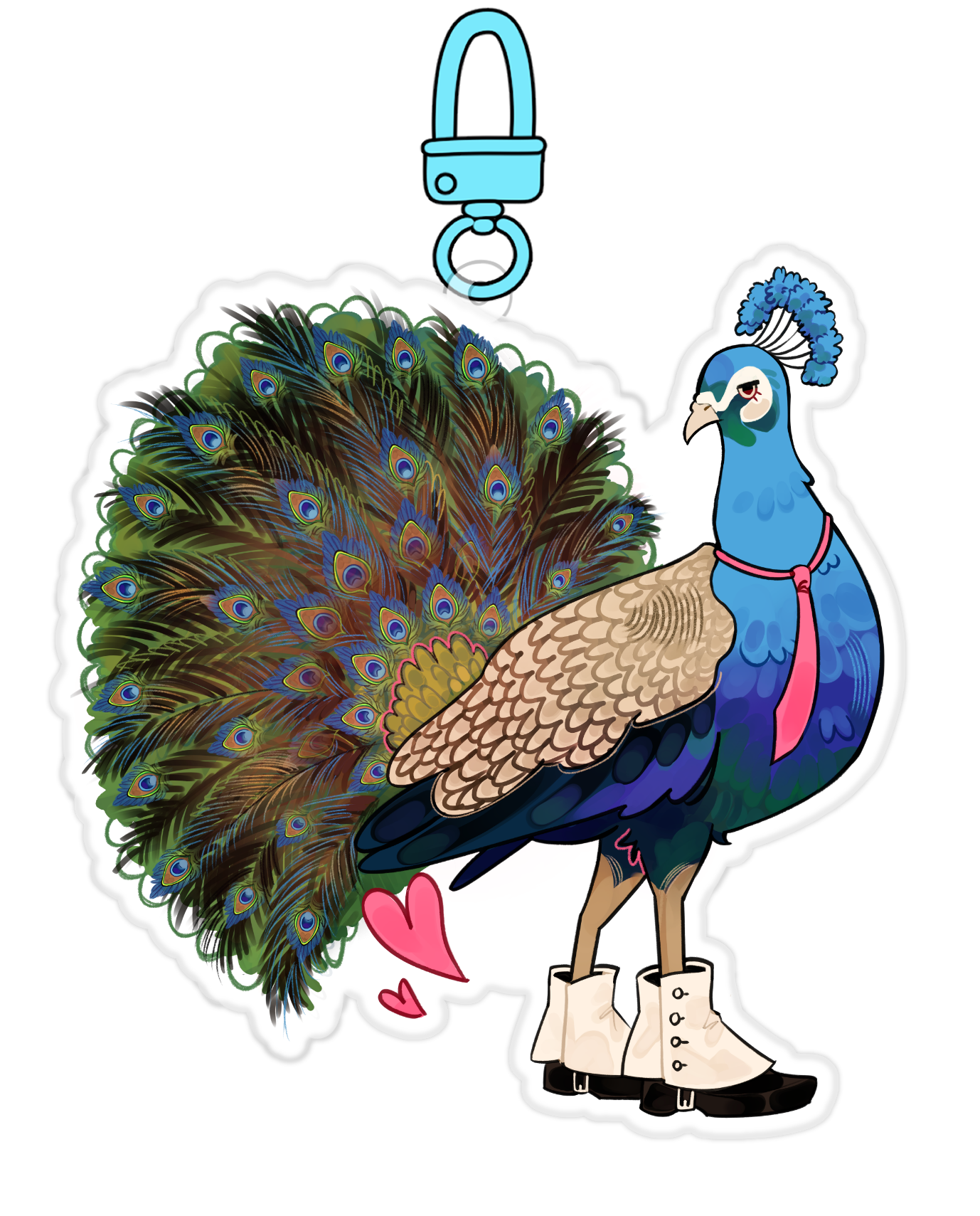 birds in boots charms