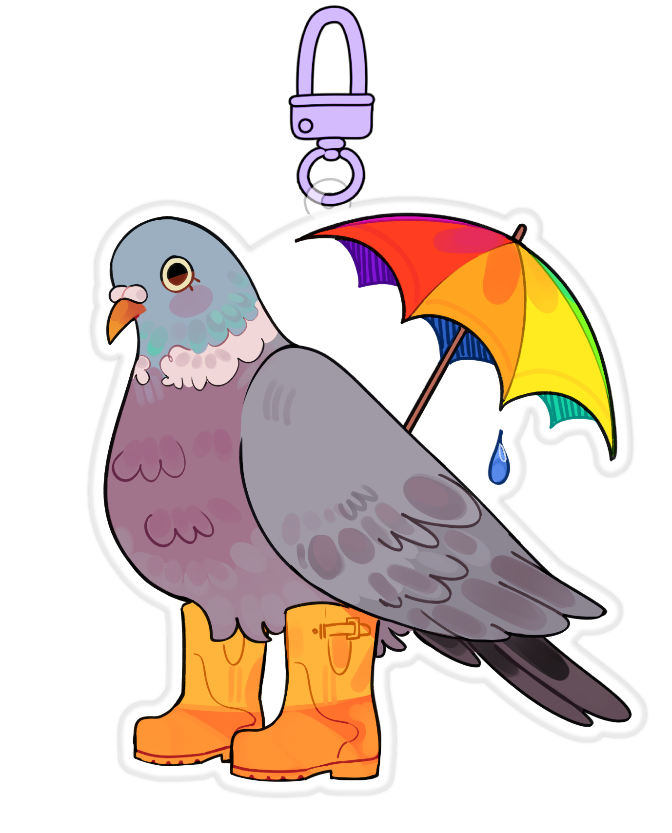 birds in boots charms