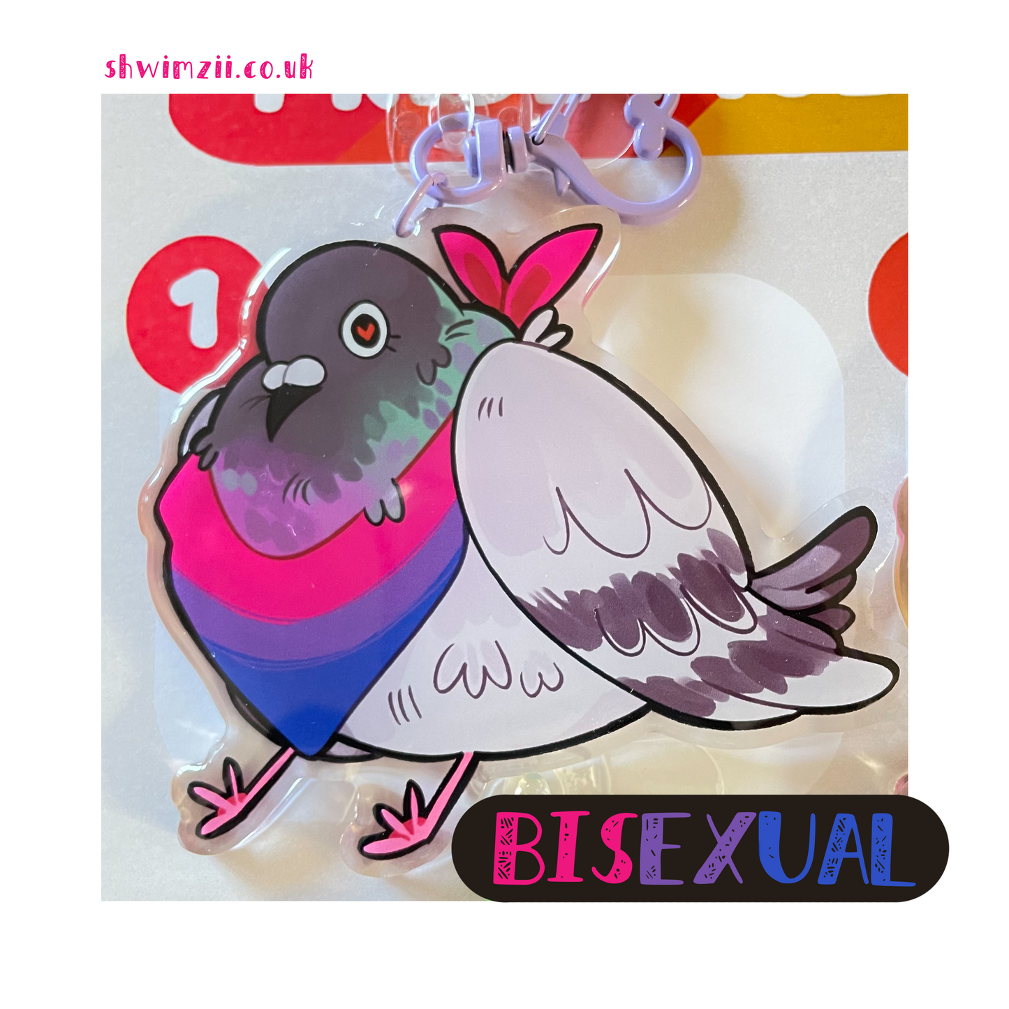 pride pigeon charms