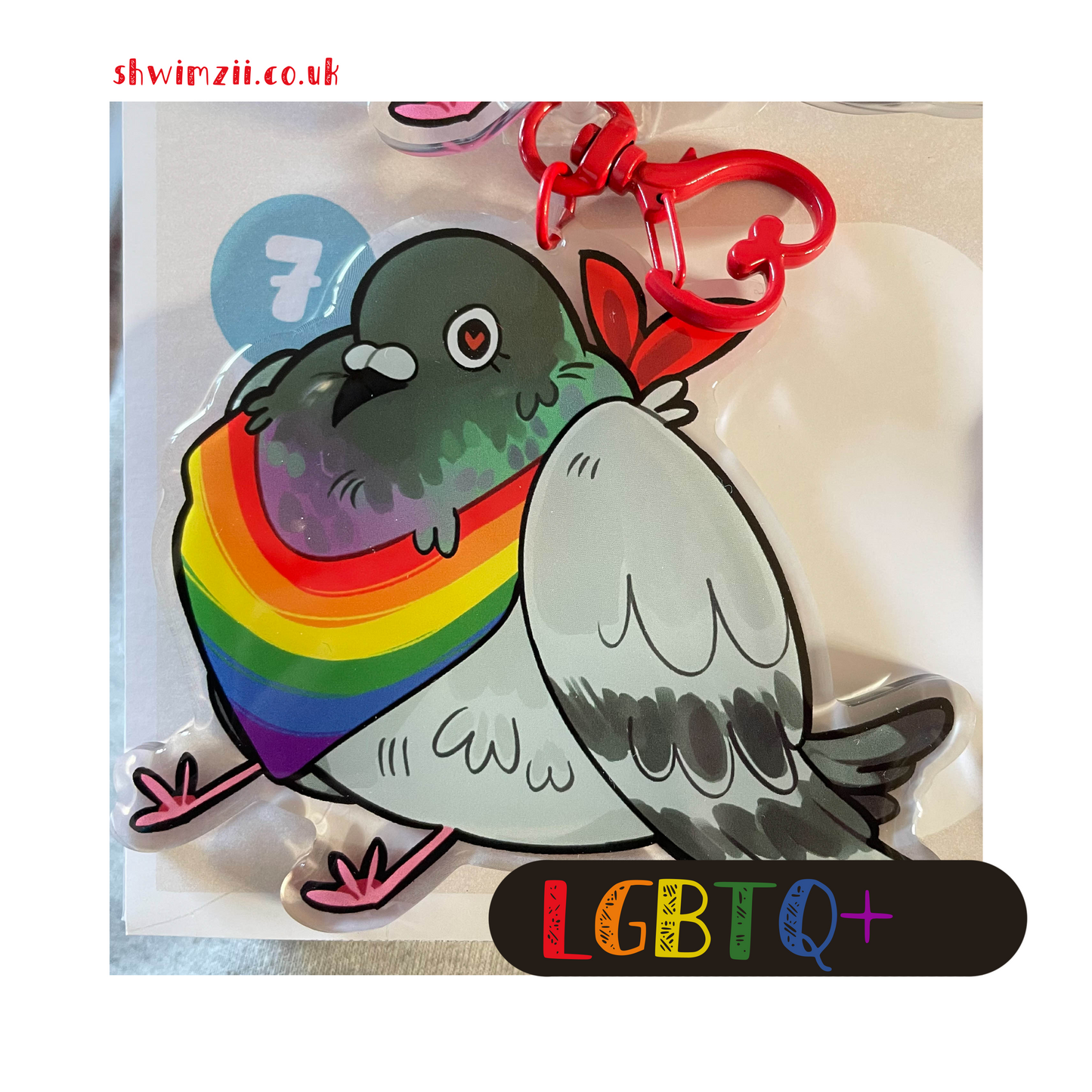 pride pigeon charms