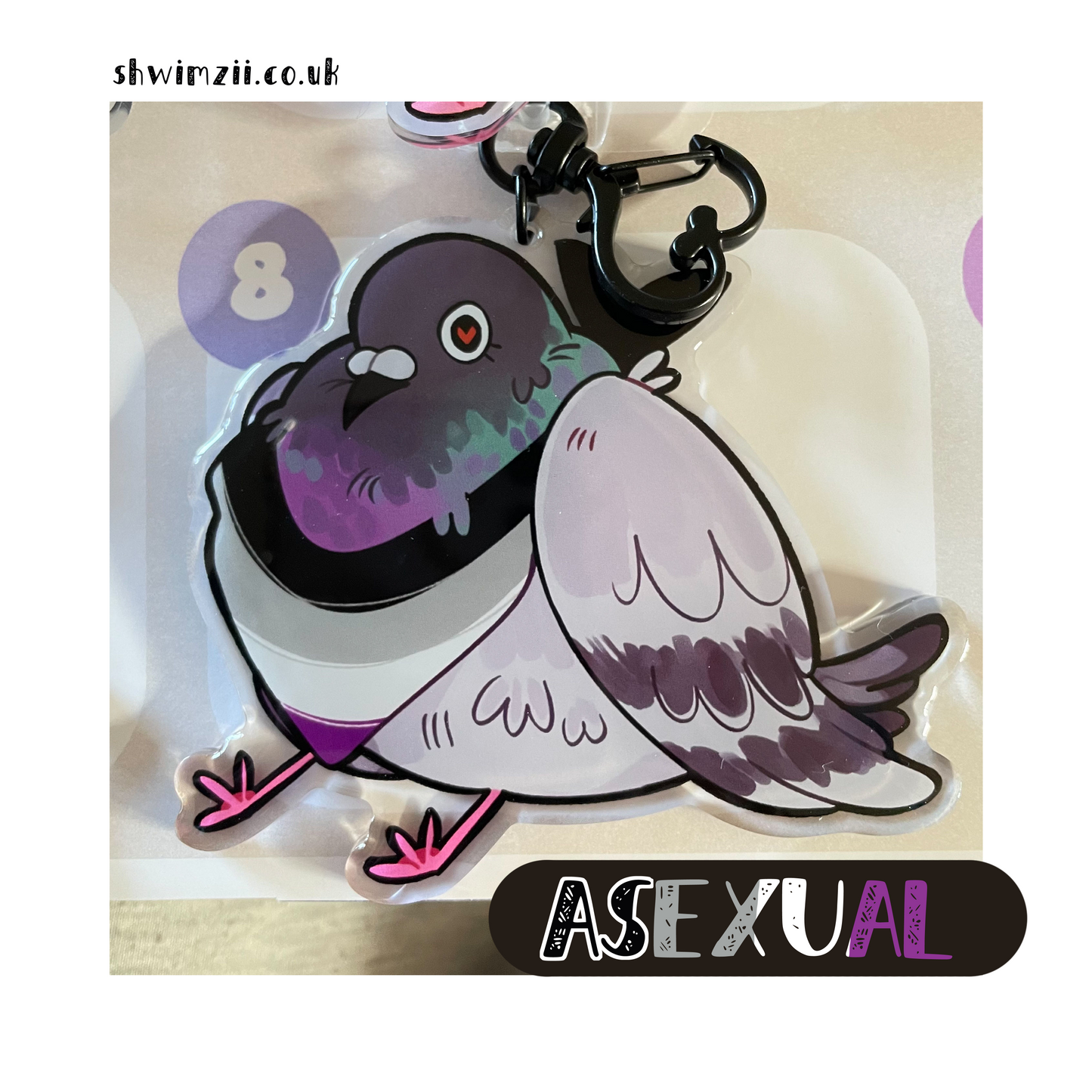 pride pigeon charms