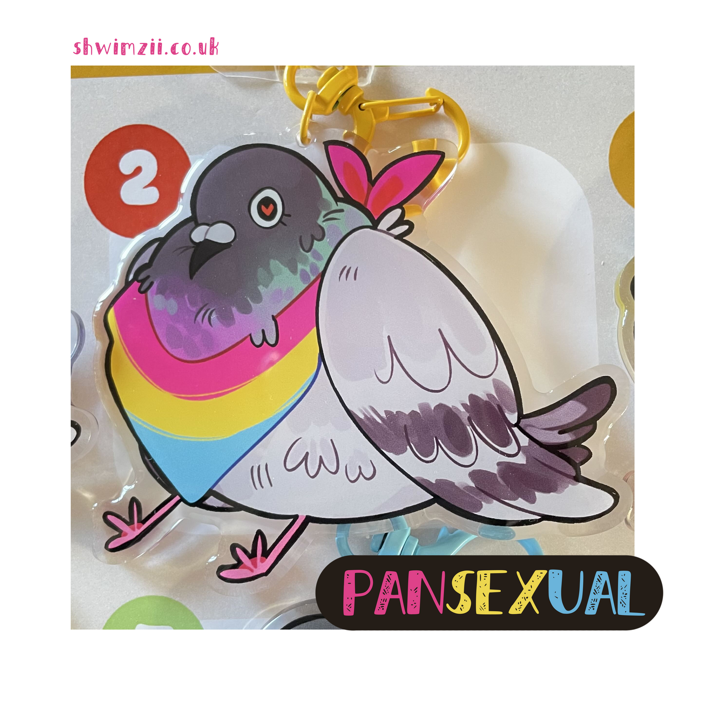pride pigeon charms