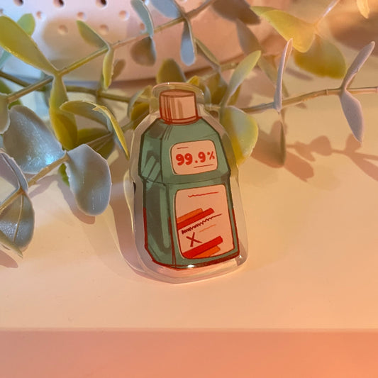 mouthwash acrylic pin