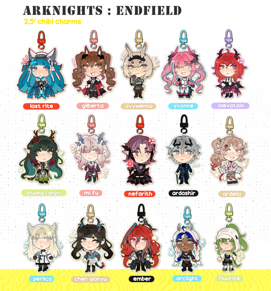 arknights: endfield chibi charms