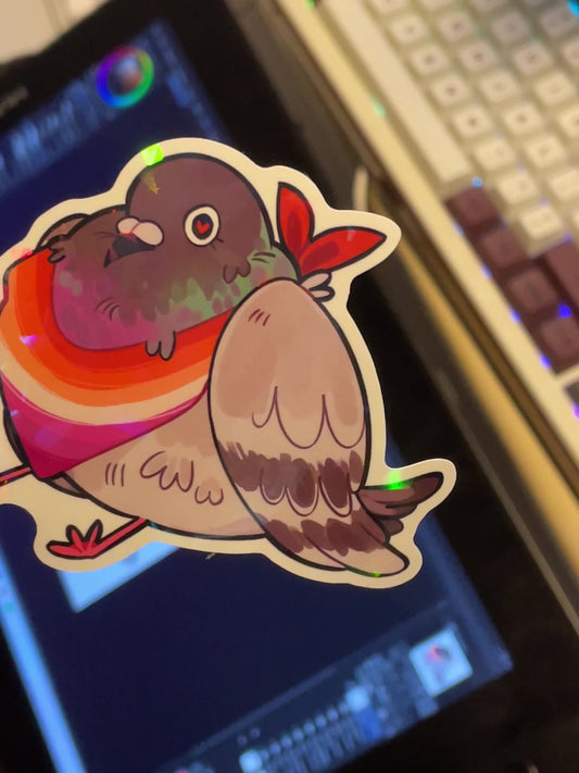 pride pigeon stickers