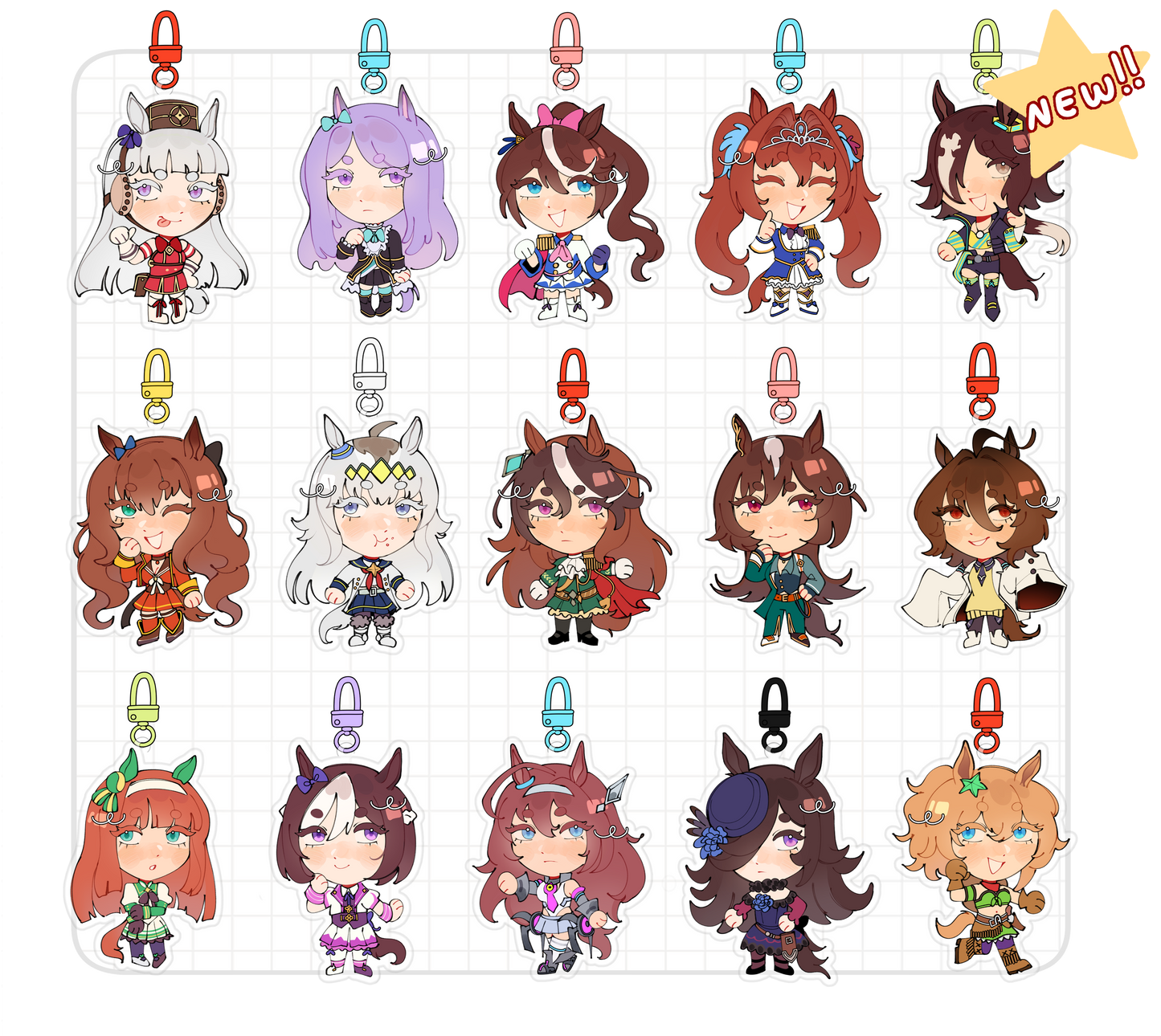 umamusume chibi charms